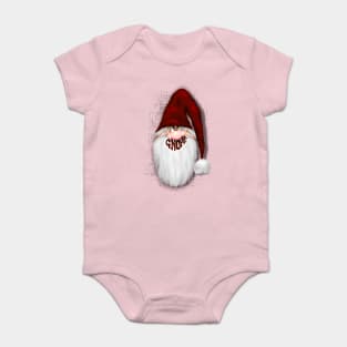 Nope Grumpy Santa Gnome, a.k.a. Gnope Character Baby Bodysuit